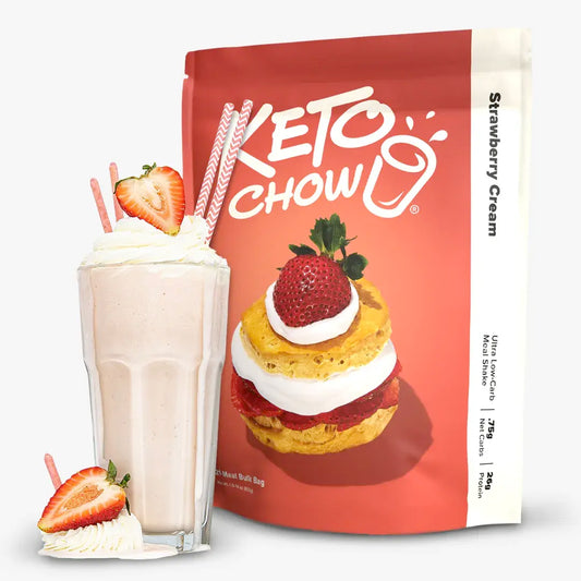 Keto Chow Strawberry Cream - Ultra Low Carb Meal Shake
