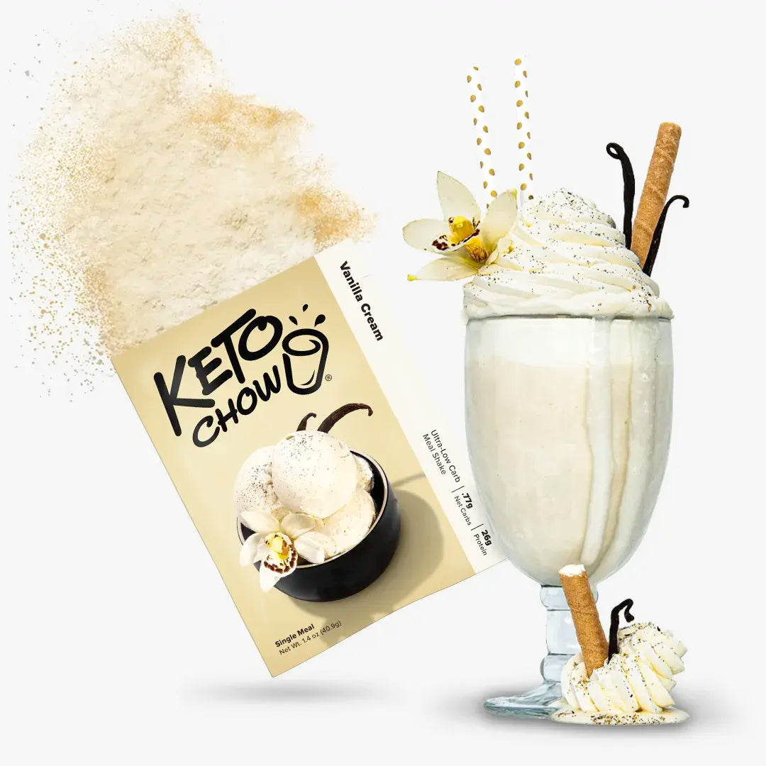 Keto Chow Vanilla Cream - Ultra Low Carb Meal Shake