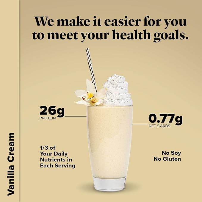 Keto Chow Vanilla Cream - Ultra Low Carb Meal Shake
