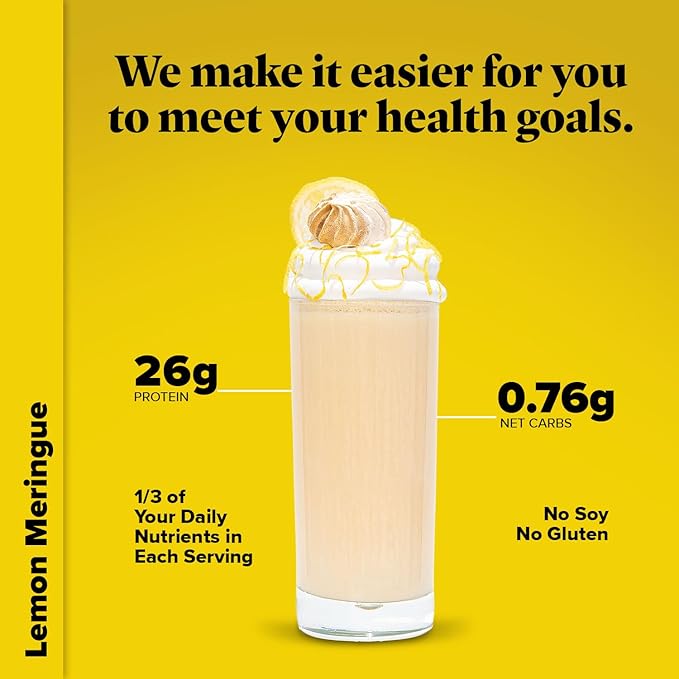 Keto Chow Lemon Meringue - Ultra Low Carb Meal Shake