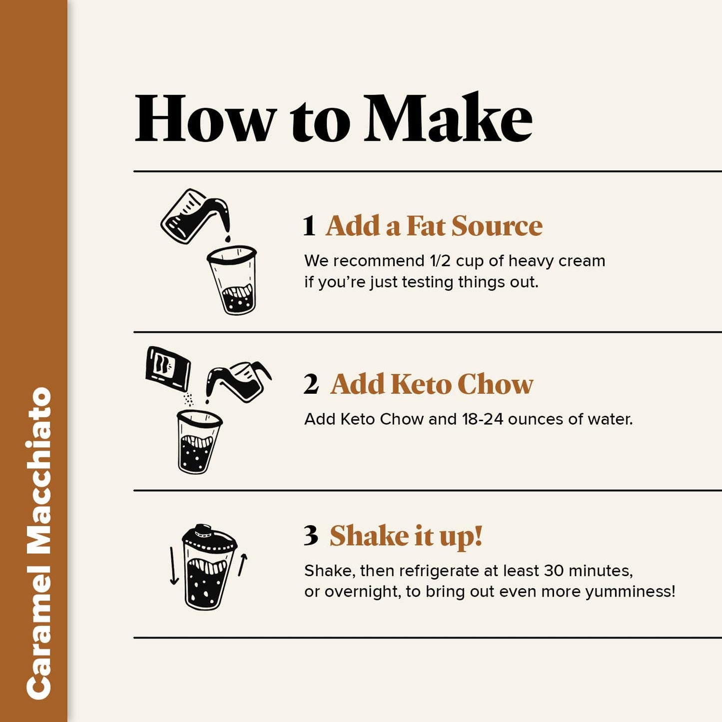 Keto Chow Caramel Macchiato - Ultra Low Carb Meal Shake