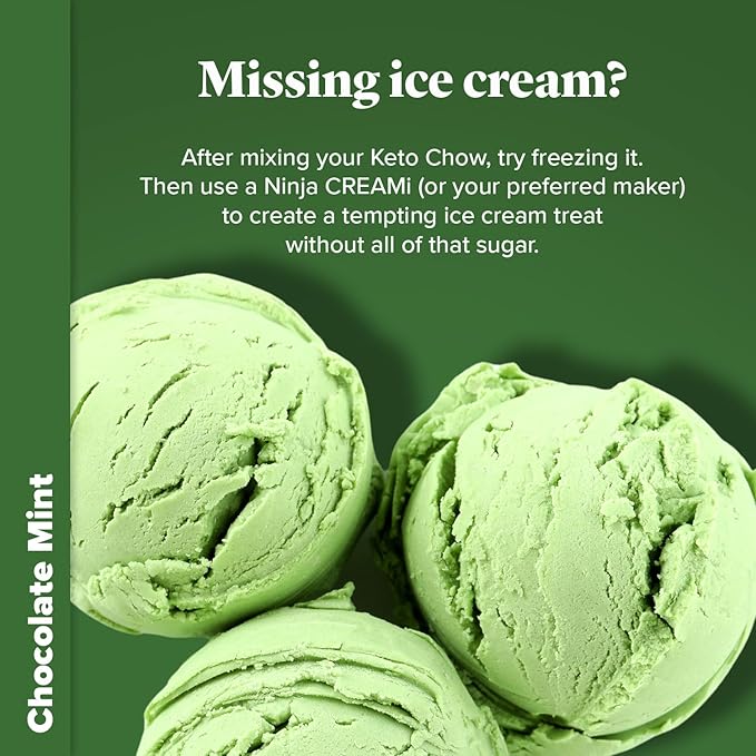 Keto Chow Chocolate Mint - Ultra Low Carb Meal Shake