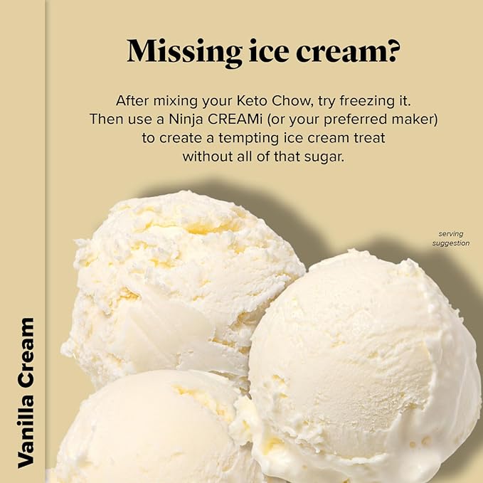 Keto Chow Vanilla Cream - Ultra Low Carb Meal Shake