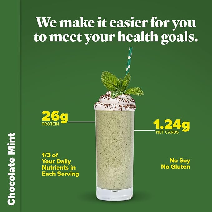 Keto Chow Chocolate Mint - Ultra Low Carb Meal Shake