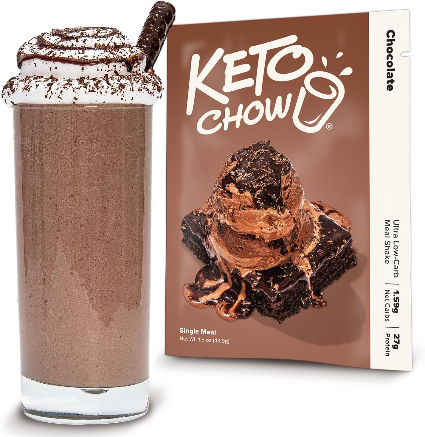 Keto Chow Chocolate - Ultra Low Carb Meal Shake
