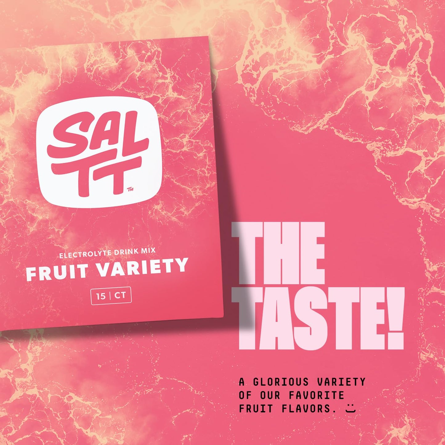 SALTT Fruit Variety 15 Pack - Electrolyte Powder Drink Mix