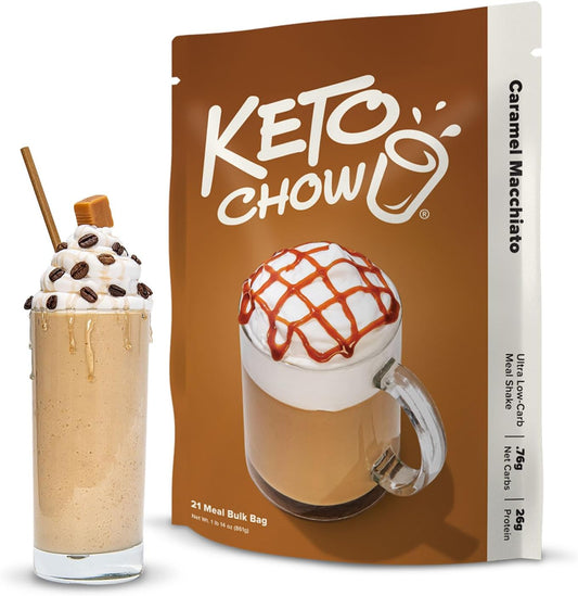 Keto Chow Caramel Macchiato - Ultra Low Carb Meal Shake