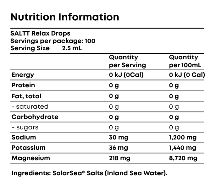 Higher Magnesium for recovery & relaxation