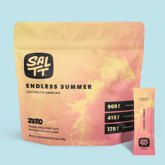 SALTT Endless Summer - Electrolyte Powder Drink Mix - 30 Pack and Single Stick Options