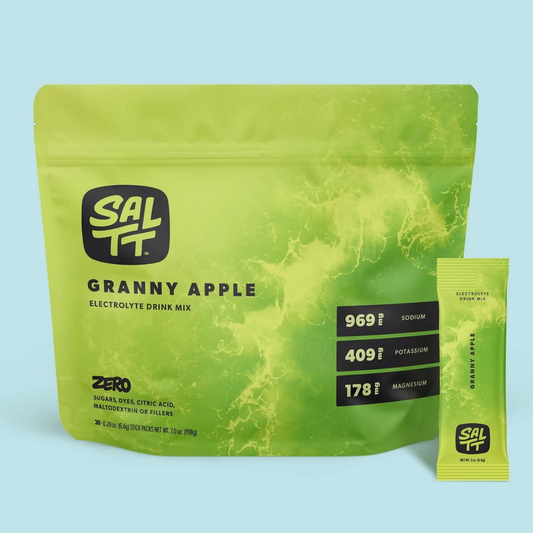 SALTT Granny Apple - Electrolyte Powder Drink Mix - 30 Pack and Single Stick Options